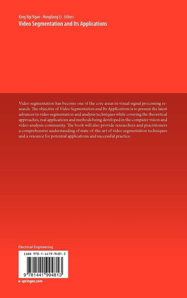Produktbild: Video Segmentation and Its Applications