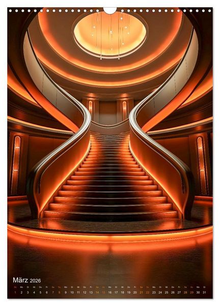 Produktbild: Treppen Architektur (Wandkalender 2026 DIN A3 hoch), CALVENDO Monatskalender
