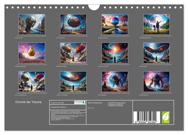 Produktbild: Chronik der Tr&auml;ume (Wandkalender 2027 DIN A4 quer), CALVENDO Monatskalender