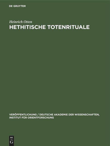 Produktbild: Hethitische Totenrituale