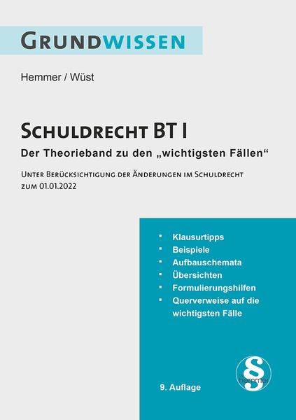 Produktbild: Grundwissen Schuldrecht BT I