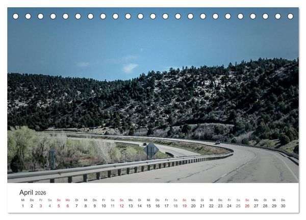 Produktbild: USA Roads (Tischkalender 2026 DIN A5 quer), CALVENDO Monatskalender