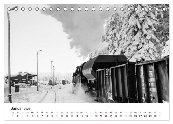 Produktbild: Dampfloks in der DDR (Tischkalender 2026 DIN A5 quer), CALVENDO Monatskalender