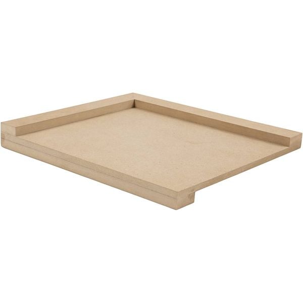 Produktbild: Creativ Company Linoleum-Schneidebrett, Gr&ouml;&szlig;e 25x29 cm, f&uuml;r Rechtsh&auml;nder, 1 Stk