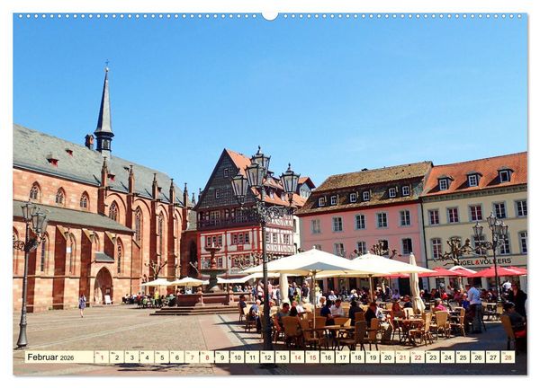 Produktbild: Neustadt an der Weinsta&szlig;e - Fachwerk, Wein und gem&uuml;tliche Gassen (hochwertiger Premium Wandkalender 2026 DIN A2 quer), Kunstdruck in Hochglanz