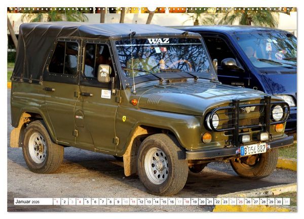 Produktbild: Sowjet-Legende - Der Gel&auml;ndewagen UAZ-469 in Kuba (Wandkalender 2026 DIN A2 quer), CALVENDO Monatskalender