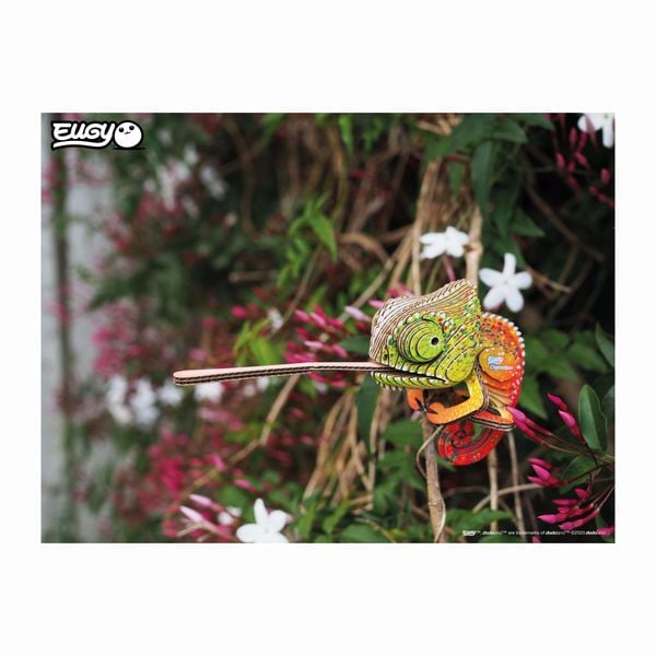 Produktbild: EUGY - 3D Bastelset Cham&auml;leon