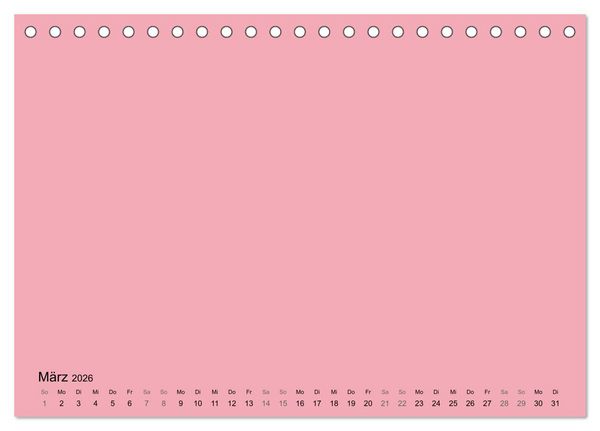Produktbild: DIY Bastel-Kalender -Warme Pastell Farben- Zum Selbstgestalten (Tischkalender 2026 DIN A5 quer), CALVENDO Monatskalender