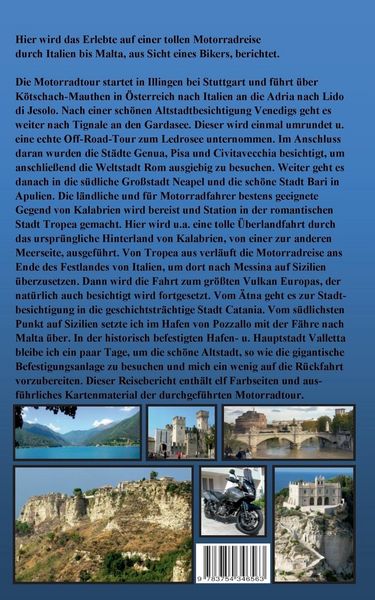 Produktbild: Motorradreise Italien bis Malta