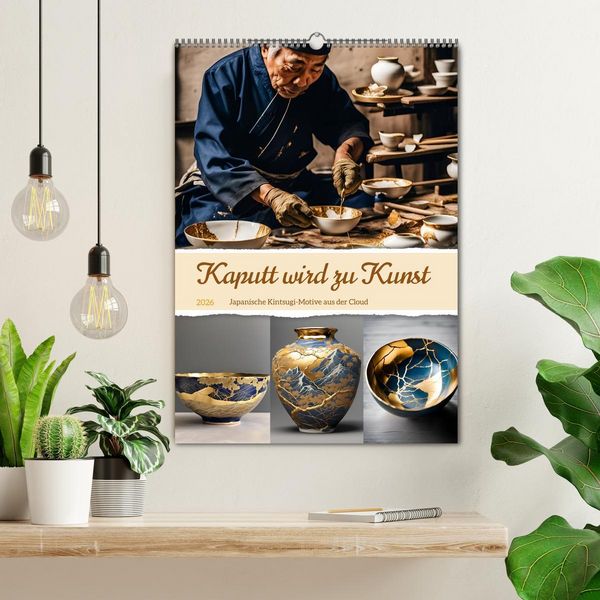 Produktbild: Kaputt wird zu Kunst (Wandkalender 2026 DIN A2 hoch), CALVENDO Monatskalender