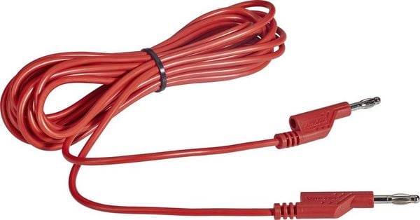 Produktbild: VOLTCRAFT MS5/RT Messleitung Lamellenstecker 4mm Lamellenstecker 4mm 5.00m Rot 1St.