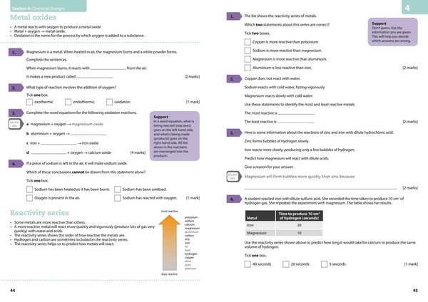 Produktbild: AQA GCSE 9-1 Chemistry for Combined Science Grade 1-3 Workbook