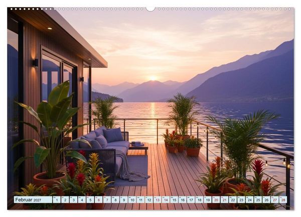 Produktbild: Sanft treibende Urlaubstr&auml;ume (Wandkalender 2027 DIN A2 quer), CALVENDO Monatskalender
