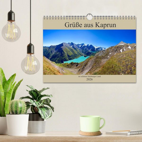 Produktbild: Gr&uuml;&szlig;e aus Kaprun (Wandkalender 2026 DIN A4 quer), CALVENDO Monatskalender