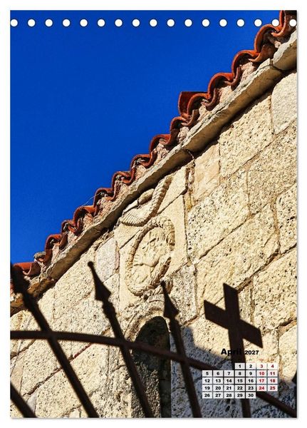Produktbild: Kirchen rund um die Bucht von Kotor und in Budva (Tischkalender 2027 DIN A5 hoch), CALVENDO Monatskalender