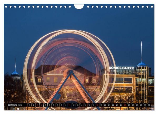 Produktbild: Kassel bei Nacht (Wandkalender 2026 DIN A4 quer), CALVENDO Monatskalender
