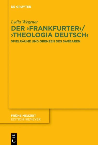 Produktbild: Der ,Frankfurter&lsquo; / ,Theologia deutsch&lsquo;