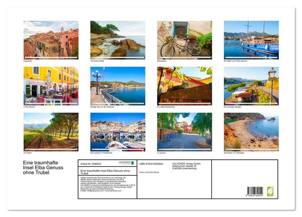 Produktbild: Eine traumhafte Insel Elba Genuss ohne Trubel (Wandkalender 2026 DIN A2 quer), CALVENDO Monatskalender