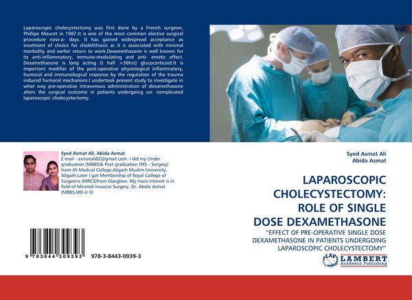 Produktbild: LAPAROSCOPIC CHOLECYSTECTOMY: ROLE OF SINGLE DOSE DEXAMETHASONE