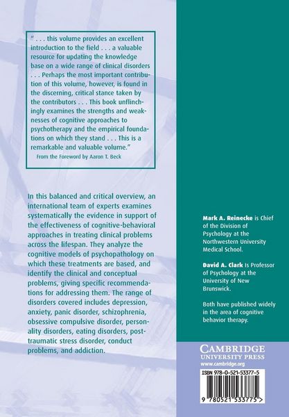 Produktbild: Cognitive Therapy over the Lifespan