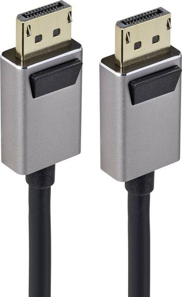 Produktbild: SpeaKa Professional DisplayPort Anschlusskabel DisplayPort Stecker, DisplayPort Stecker 2.00 m Schwarz SP-9510456 8K UHD DisplayPort-Kabel