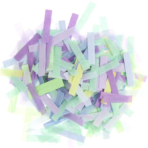 Produktbild: Krepp Konfetti, Ozean Mix, 15g,, 7 x 35 mm, 25g/m&sup2;