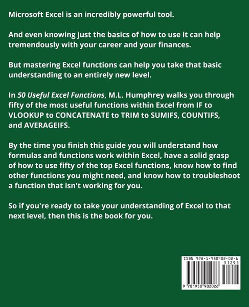 Produktbild: 50 Useful Excel Functions