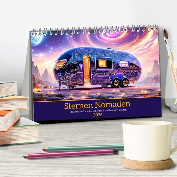 Produktbild: Sternen Nomaden (Tischkalender 2026 DIN A5 quer), CALVENDO Monatskalender
