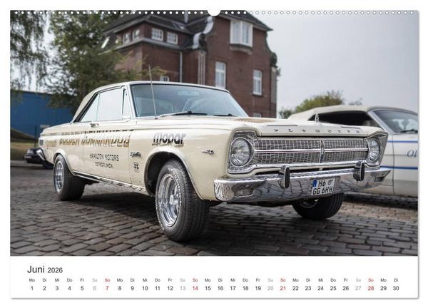 Produktbild: Amerikanische Oldtimer - Vintage US Cars auf Hamburgs Stra&szlig;en (Wandkalender 2026 DIN A2 quer), CALVENDO Monatskalender