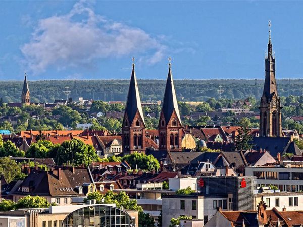 Produktbild: CALVENDO Puzzle Heidelberg-Weststadt - Blick &uuml;ber die Weststadt | 1000 Teile Lege-Gr&ouml;&szlig;e 64x48cm Foto-Puzzle f&uuml;r gl&uuml;ckliche Stunden