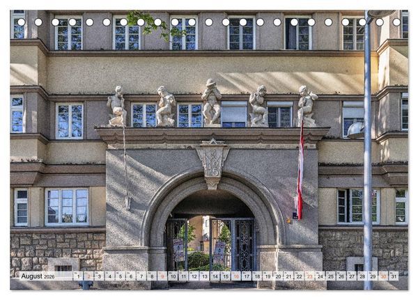 Produktbild: Baukunst des Roten Wien (Tischkalender 2026 DIN A5 quer), CALVENDO Monatskalender