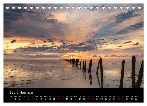 Produktbild: Moody calendar (Desk Calendar 2026 DIN A5 landscape), CALVENDO 12 Month DeskCalendar