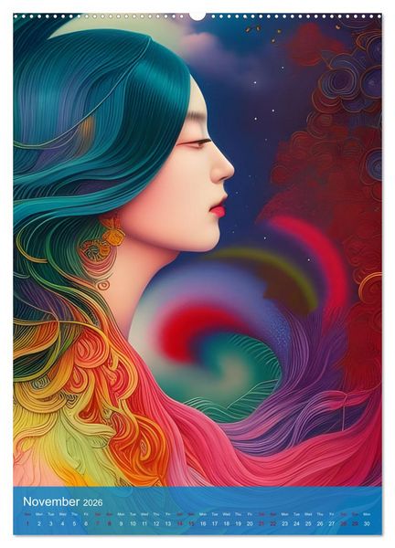 Produktbild: Rainbow Horizons (High Quality Premium Wall Calendar 2026 DIN A2 portrait),CALVENDO 12 Month Wall Calendar