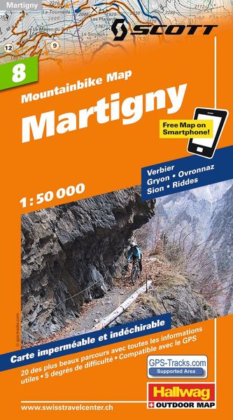 Produktbild: MTB-Karte 08 Martigny 1:50.000