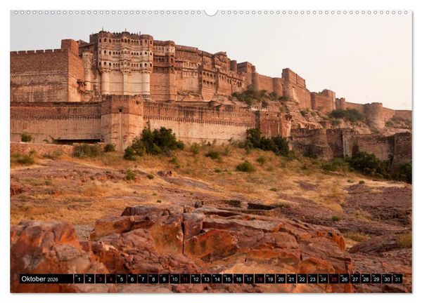 Produktbild: Indien - Rajasthan (hochwertiger Premium Wandkalender 2026 DIN A2 quer), Kunstdruck in Hochglanz