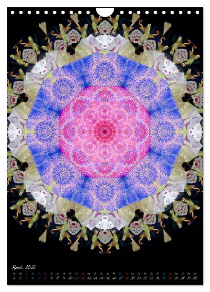 Produktbild: MANDALAS der Natur (Wandkalender 2026 DIN A4 hoch), CALVENDO Monatskalender