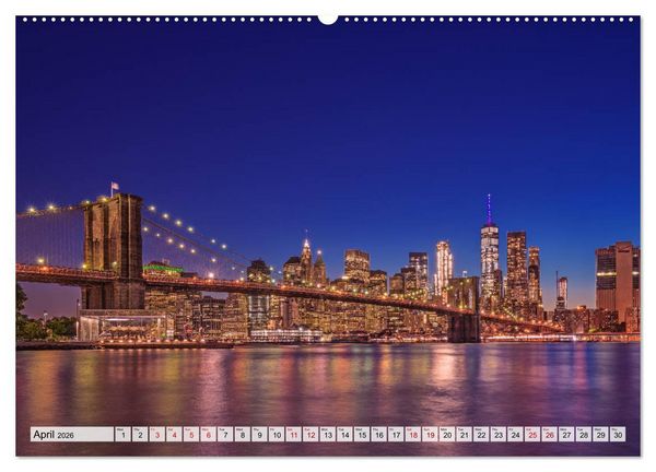 Produktbild: New York City Perspectives (High Quality Premium Wall Calendar 2026 DIN A2 landscape),CALVENDO 12 Month Wall Calendar