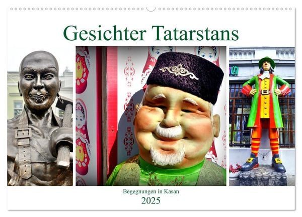 Gesichter Tatarstans - Begegnungen in Kasan (Wandkalender 2025 DIN A2 quer), CALVENDO Monatskalender