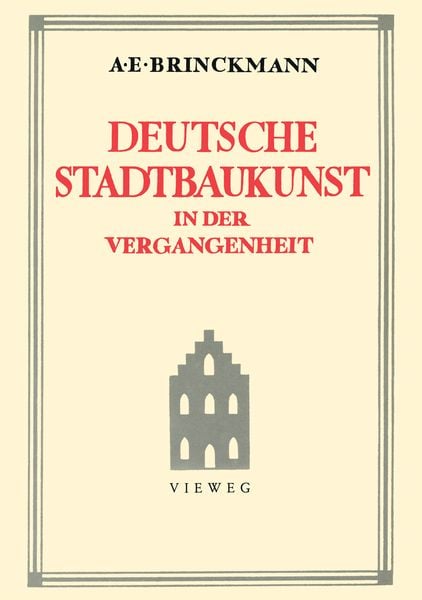 Produktbild: Deutsche Stadtbaukunst in der Vergangenheit
