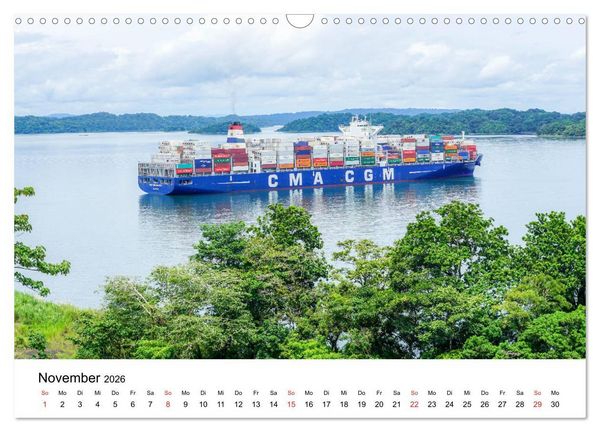 Produktbild: Panamakanal - Zwischen Atlantik und Pazifik (Wandkalender 2026 DIN A3 quer), CALVENDO Monatskalender