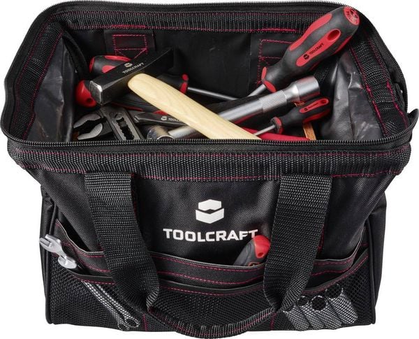 Produktbild: TOOLCRAFT TO-9073200 Universal Werkzeugtasche mit gro&szlig;er &Ouml;ffnung (L x B x H) 320 x 210 x 230 mm