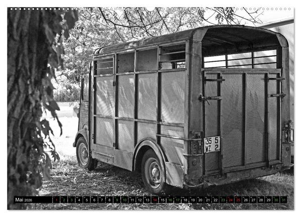Produktbild: Citro&euml;n HY eine Legende in Schwarzwei&szlig; (hochwertiger Premium Wandkalender 2026 DIN A2 quer), Kunstdruck in Hochglanz