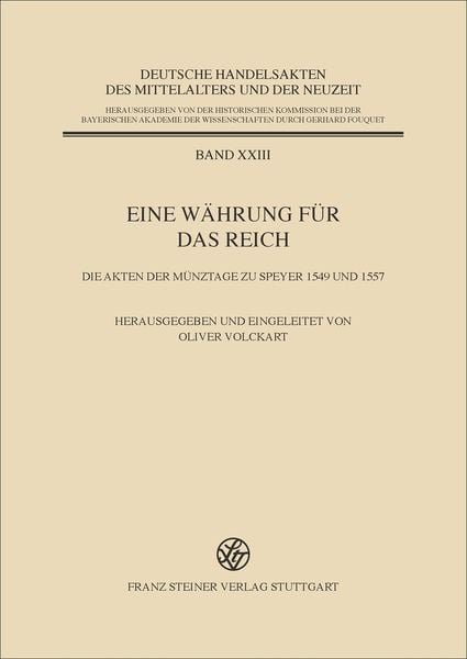 Produktbild: Eine W&auml;hrung f&uuml;r das Reich