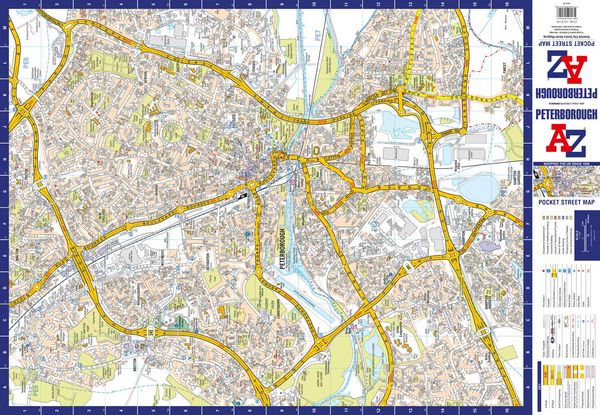 Produktbild: Peterborough A-Z Pocket Street Map
