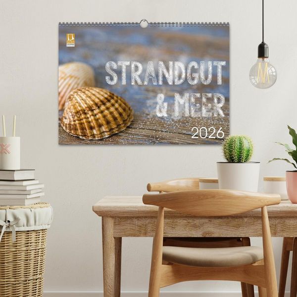 Produktbild: Strandgut und Meer 2026 (Wandkalender 2026 DIN A3 quer), CALVENDO Monatskalender