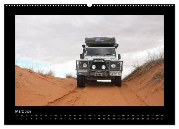 Produktbild: Land Rover Defender - Unterwegs in Afrika (Wandkalender 2026 DIN A2 quer), CALVENDO Monatskalender