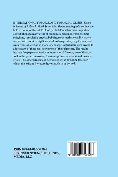 Produktbild: International Finance and Financial Crises