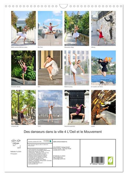 Produktbild: Des danseurs dans la ville 4 L'Oeil et le Mouvement (Calendrier mural 2026 DIN A3 horizontal), CALVENDO calendrier mensuel