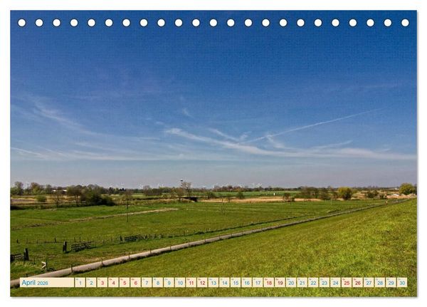 Produktbild: Cuxhaven, Landschaften zwischen K&uuml;ste und Heide (Tischkalender 2026 DIN A5 quer), CALVENDO Monatskalender