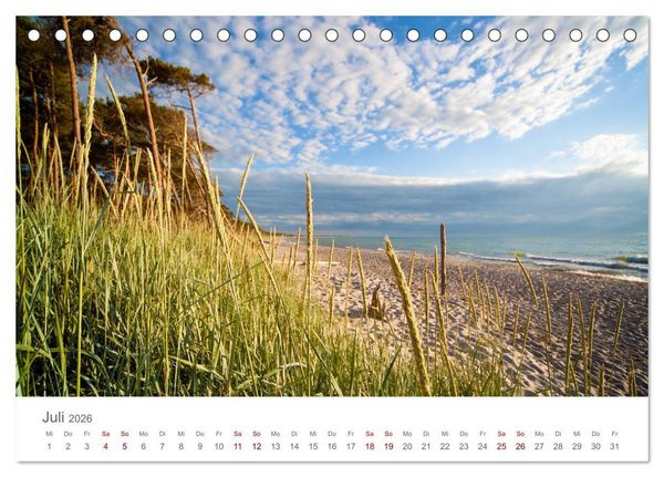 Produktbild: Lieblingsorte an der Ostsee (Tischkalender 2026 DIN A5 quer), CALVENDO Monatskalender